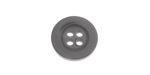 Tumedama halli kirju, nelja auguga plastiknööp, 17mm, 26L