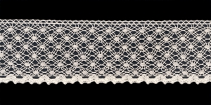 Puuvillane pits 2040-72 laiusega 4,5 cm, värv loodusvalge