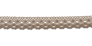 Puuvillane pits 2019-5T laiusega 1,8 cm, värv tumedam linabeež