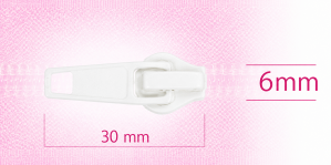 6 mm coil, spiral zipper slider, for high coil