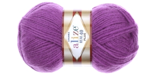 Pehme villasisaldusega lõng, lilla