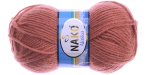 Villasisaldusega lõng, tumedam pruunikasroosa