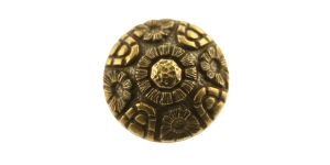 Pronksjas, kannaga metallnööp, 28mm, 44L