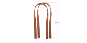 PU-leather Bag Handles, 1,8 x 30cm, thickness 3mm, beige