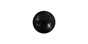 Must, kannaga plastiknööp, 10mm, 16L