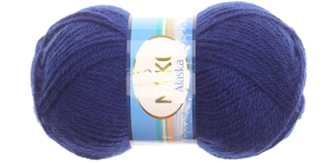 Villasisaldusega lõng, tumedam sinine