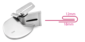 Universaali kantinkääntäjä Baby Lock, Juki 40 mm -->16 mm kahdeksi taittaava