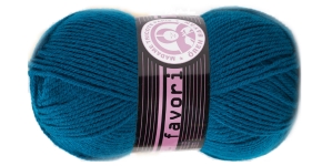 Favori Acrylic Yarn; Colour 101 (Dark Aquamarine), Madame Tricote