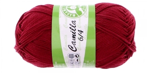 Puuvillane lõng Camilla; Värv 5522 (Tumepunane), Madame Tricote