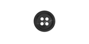 Mustjashalli kirju, nelja auguga plastiknööp, 14mm, 22L