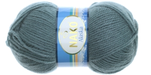 Villasisaldusega lõng, hallikas-sinakas-rohekas