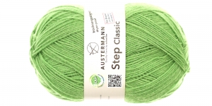 Villasisaldusega sokilõng Step Classic; Värv 1019 (Rõõmus roheline), Austermann