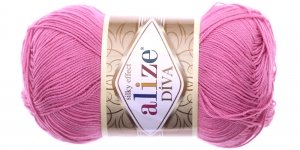 Diva Silk Effect Yarn; Colour 178 (Pink), Alize