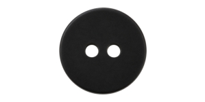 Must, kahe auguga plastiknööp, 14mm, 22L 657207.022.0002