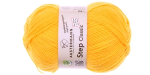 Villasisaldusega sokilõng Step Classic; Värv 1014 (Ilus kollane), Austermann