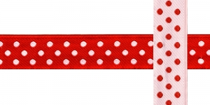 AB110 Täpimustriga kaunistuspael 20mm/ Art.20750 / punasel taustal /jacquard/ribbon/trims/koristenauha/Лента декоративная