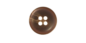 Pruunikirju, nelja auguga plastiknööp, 17mm, 26L