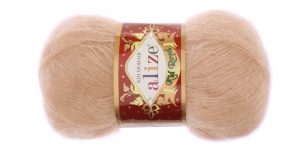 Imepeenike mohäärisisaldusega lõng Kid Royal Mohair 50g, beež