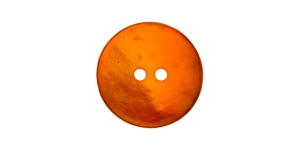Oranž, naturaalne teokarbist nööp, kahe auguga, 23mm, 36L