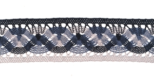 Puuvillane pits laiusega 5,5 cm, linabeež valgega linabeež halli ja mustaga