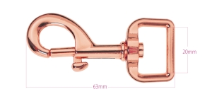 Карабин длинои 62 x 27мм для ремня 20мм