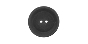 Must, kahe auguga plastiknööp, 28mm, 44L