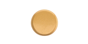 Vaskne, matt, sileda pinnaga, kannaga nööp, 12mm, 20L