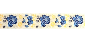 Woven Ribbon with Metallic Thread
