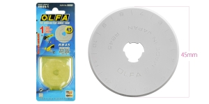 Rotary cutter replacement blade, ø45 mm, OLFA, RB-45-1