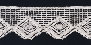 Puuvillane pits, Cotton (Crochet) Lace, 8017-01 laiusega 6,5cm, värv valge
