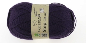 Villasisaldusega sokilõng Step Classic; Värv 1007 (Sinakasviolett), Austermann