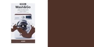 Pesumasina-kangavärv 25g ja reagent 50g, Wash&Go, Deka kakaopruun