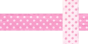 AB109 Täpimustriga kaunistuspael 25mm/ Art.25750 / roosal taustal /jacquard/ribbon/trims/koristenauha/Лента декоративная
