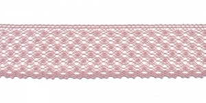 Puuvillane pits 2040-W4 laiusega 4,5 cm, värv vanaroosa