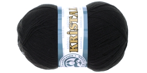 Akrüüllõng Kristal; Värv 999 (Must), Madame Tricote