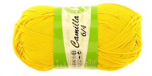 Puuvillane lõng Camilla; Värv 5530 (Erk kollane), Madame Tricote