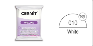 Cernit Opaline oven-bake polymer clay, white, Nr. 010, 56 gr