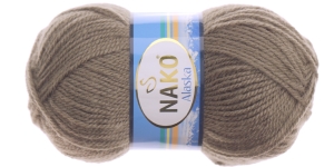 Villasisaldusega lõng, hele hallikaspruun