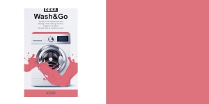Pesumasina-kangavärv 25g ja reagent 50g, Wash&Go, Deka roosa