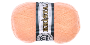 Kristal Yarn; Colour 38 (Light Peach Pink), Madame Tricote