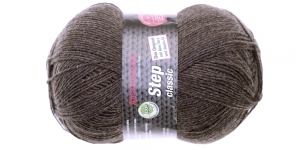 Villasisaldusega sokilõng Step Classic; Värv 1036 (Tume säbruline pruun), Step Classic Sock Yarn; Colour 1036 Dark brown, Austermann