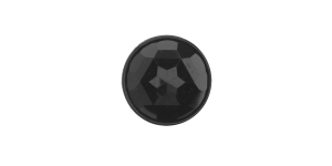 Must, kannaga plastiknööp, ø15 mm, 24L