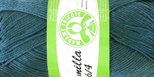 Puuvillane lõng Camilla; Värv 4936 (Tumedam rohekassinine), Madame Tricote