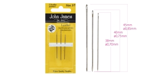 Leather Needles, #3/7, John James (UK), JJ18037