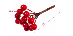 Dekoratiivkimp hypericum-marjadega, 12 tk ø8 mm marja igas