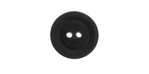 Must, kahe auguga plastiknööp, 20mm, 32L