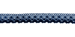 Puuvillane pits 2019-9S laiusega 1,8 cm, värv mustjassinine