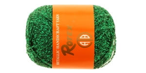 Metallic Handicraft Yarn; Colour TA19 (Green) / Rotex