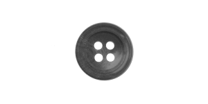 Tumehalli kirju, nelja auguga plastiknööp, 15mm, 24L