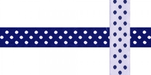 AB111 Täpimustriga kaunistuspael 12mm/ Art.12750 / tumesinisel taustal /jacquard/ribbon/trims/koristenauha/Лента декоративная